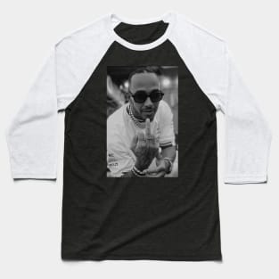 Lewis Hamilton Photo Baseball T-Shirt